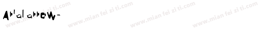 Arial arrow字体转换